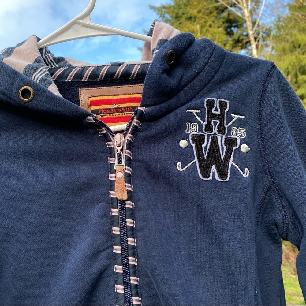 Horseware Ireland Zip Front Hoodie Sweatshirt XS